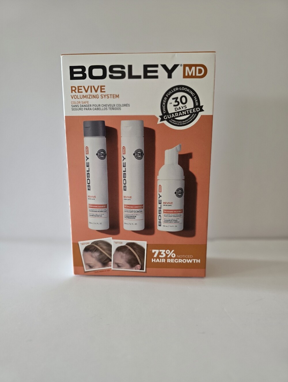 Bosley MD Revive Volumizing System, Shampoo, Conditioner, Treatment